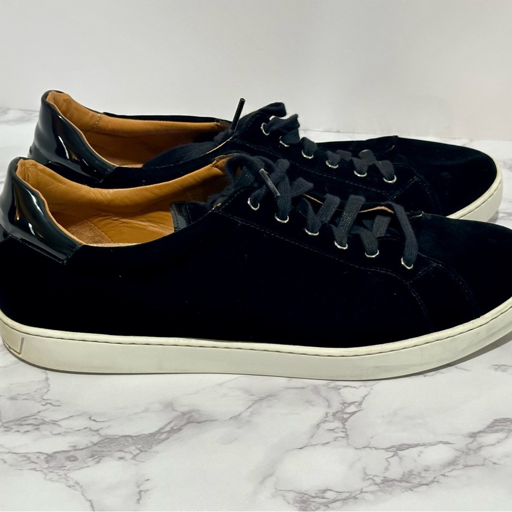 Magnanni Men's Dalia Velvet Sneakers Black - Picture 3 of 11
